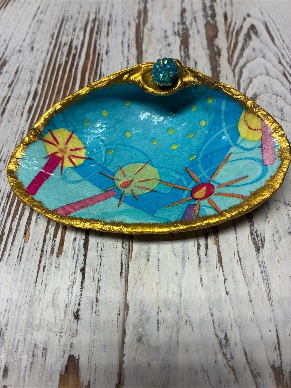 Handcrafted Candle Celebration Trinket Shell Decoration Dish